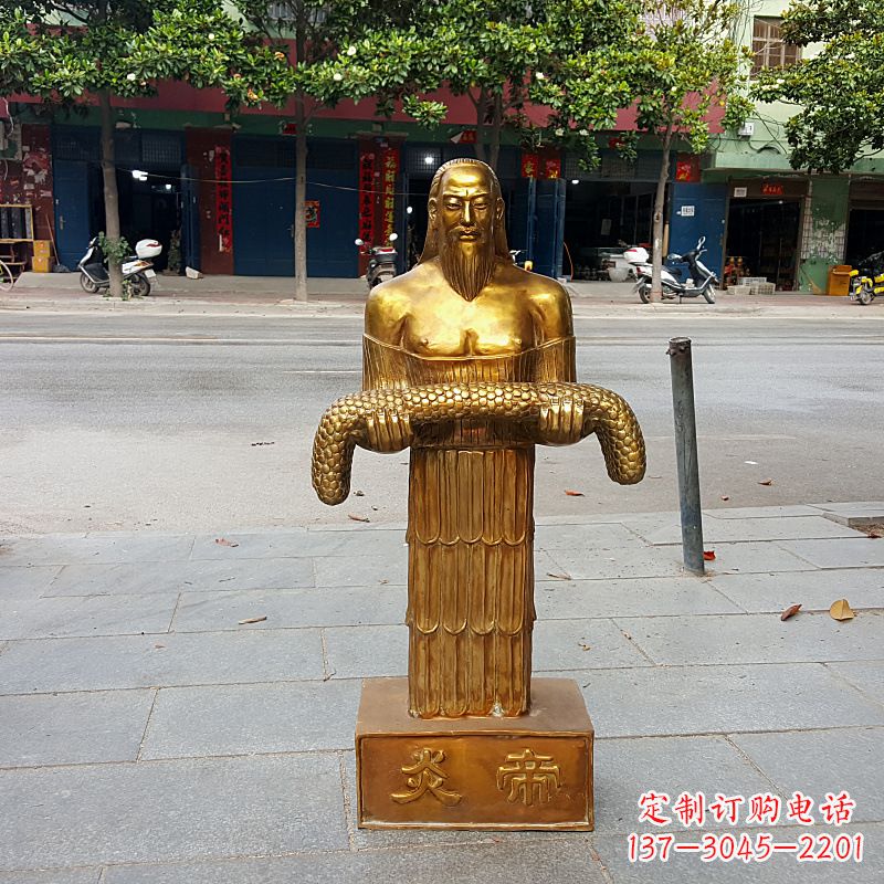 安阳昆仑山神农雕塑像,传承古老艺术