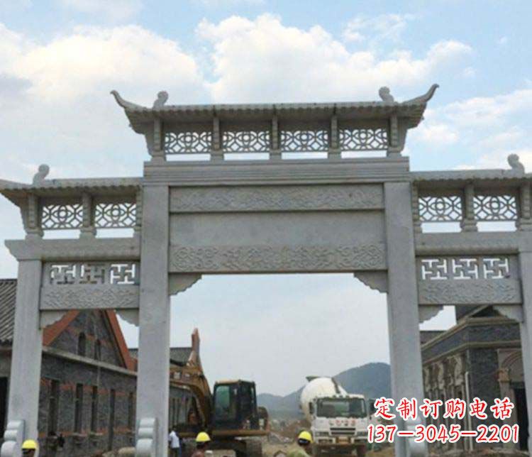 安阳牌坊大理石石雕:显露美丽的古典风情