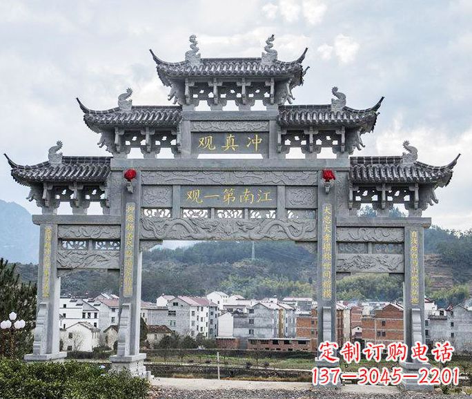 安阳欣赏传统牌坊雕塑的美感
