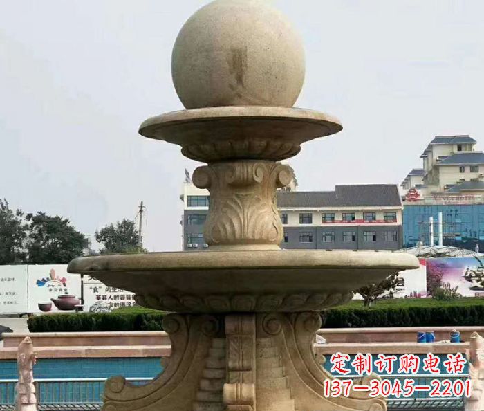 安阳引领时尚的砂岩大型喷泉雕塑