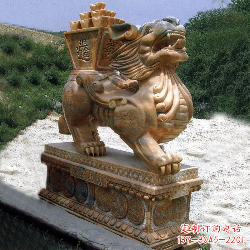 安阳标题:雕刻吉祥传统文化——貔貅石雕