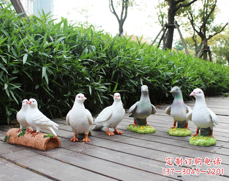 安阳祝福世界的和平鸽雕塑
