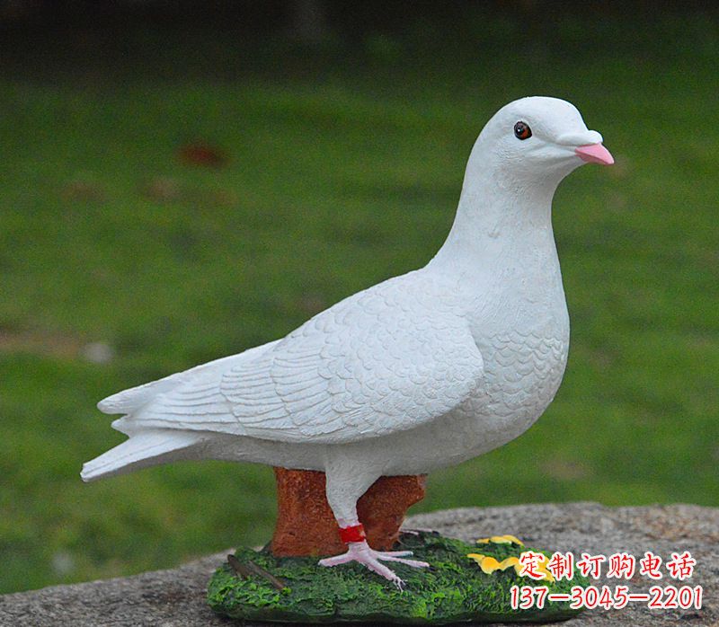 安阳美丽的和平鸽雕塑,传递暖暖的正能量