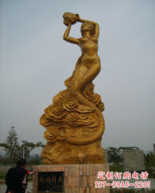 安阳激发神话力量,女娲铜雕美化你的家居空间