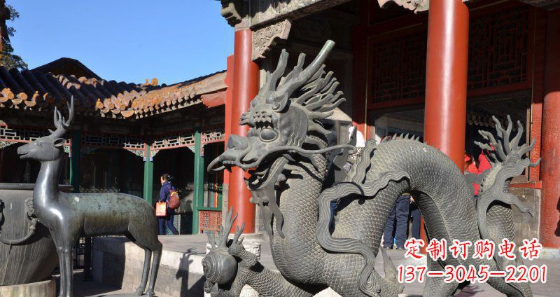 安阳中领雕塑厂家的青铜神龙雕塑,以神龙作为主…