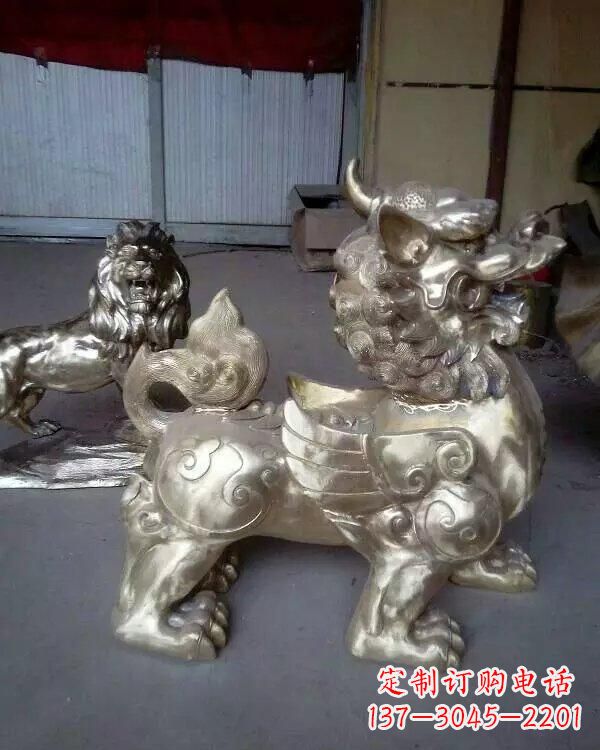 安阳中领雕塑:貔貅铜雕精致雕塑
