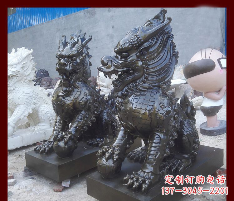 安阳中领雕塑的麒麟铜雕是塑造精美的工艺结果。…