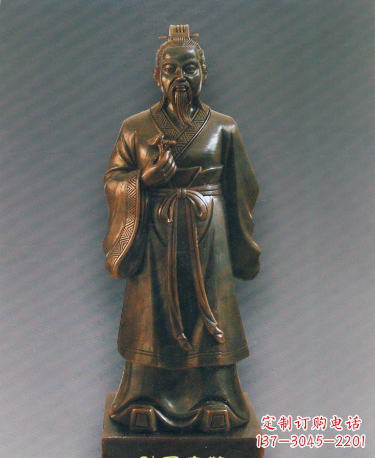 安阳扁鹊仿铜人物雕塑-独特的玻璃钢雕刻