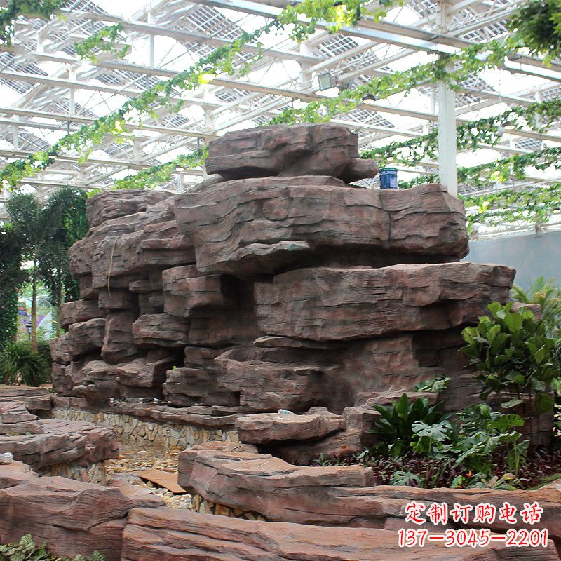 安阳风格独特的假山雕塑,打造精美生态园庭院