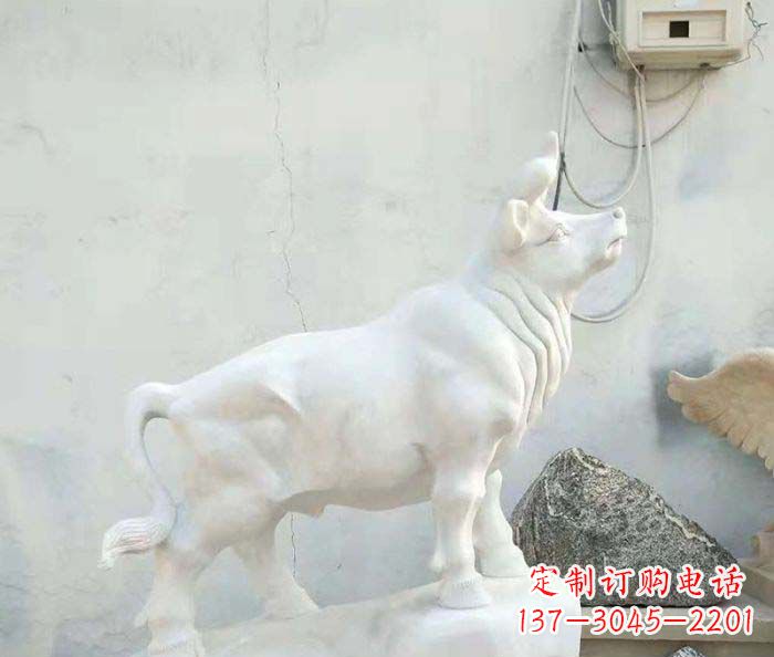 安阳精美汉白玉石动物雕塑