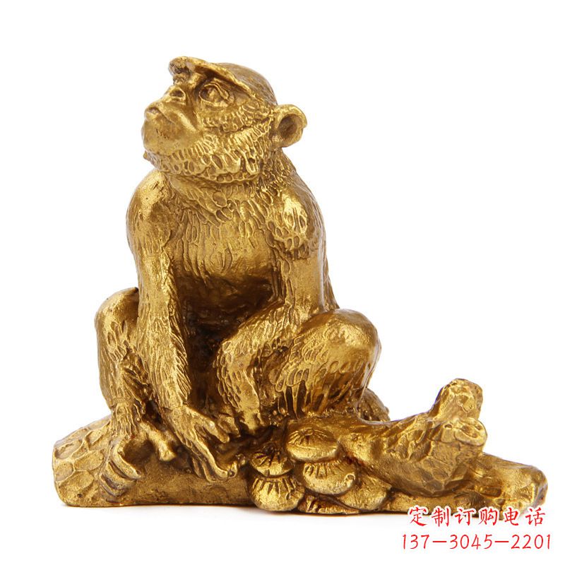 安阳铸铜鎏金动物雕塑,给家居添彩