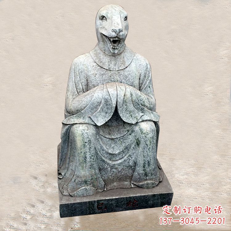 安阳精美的生肖蛇兽雕塑