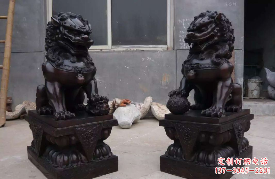 安阳中领雕塑狮子雕塑,超精致的铜雕艺术