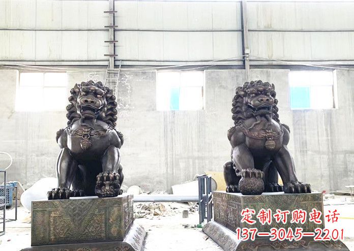 安阳中领雕塑专业生产高端铜狮子雕塑。狮子雕塑…