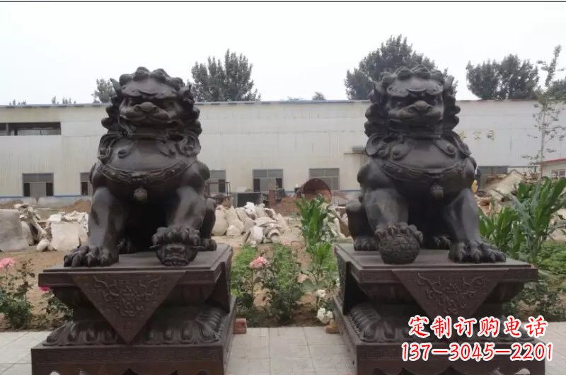 安阳精灵定制狮子铜雕塑
