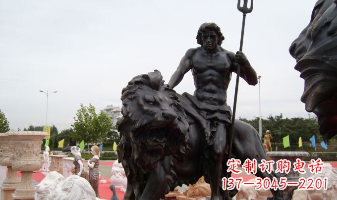 安阳狮子座铜雕:狮子雕塑把你的星座进行升华