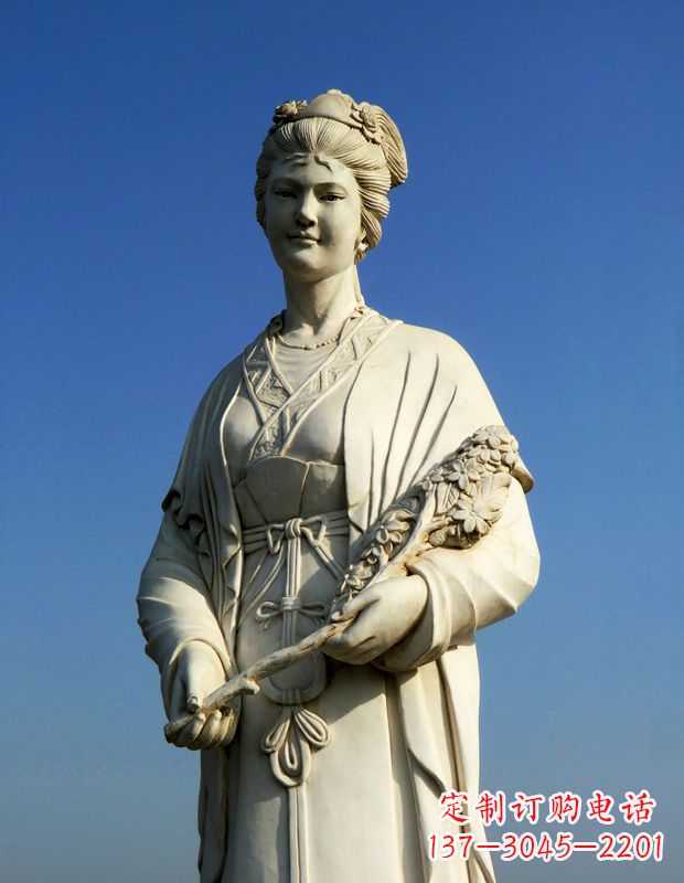 安阳领雕塑:精致雕刻,体现经典美女雕像