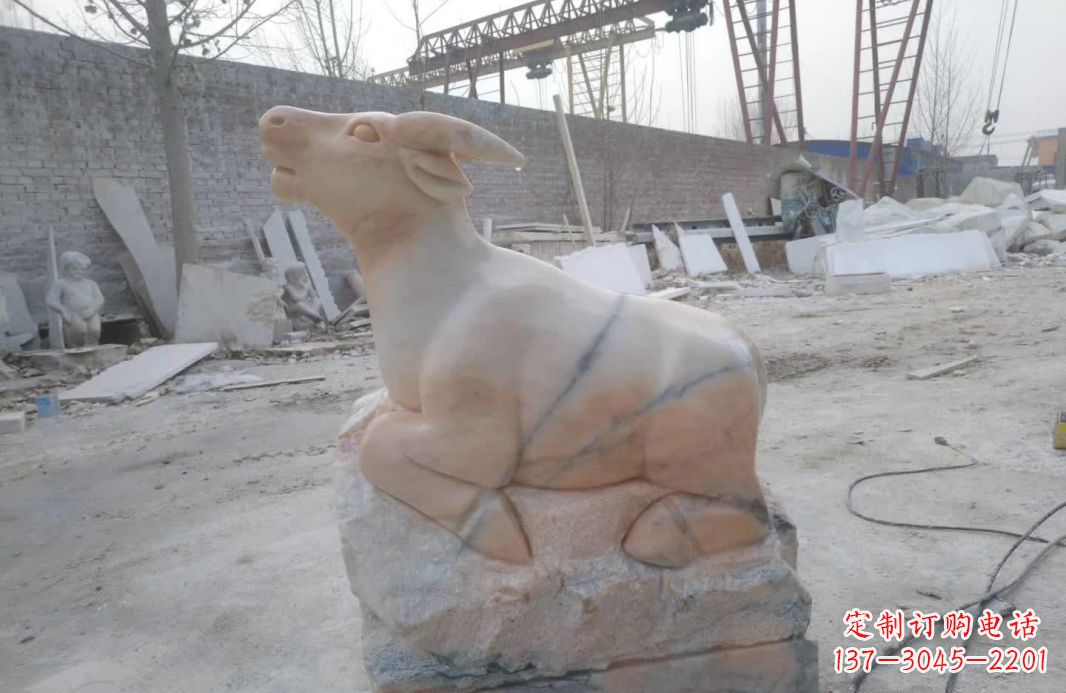 安阳精美动物十二生肖石雕