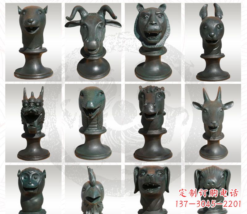 安阳限量版十二生肖铜雕塑
