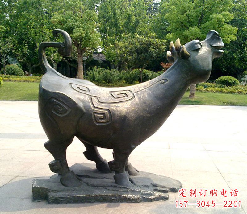 安阳十二生肖铜雕塑,中领领先一步