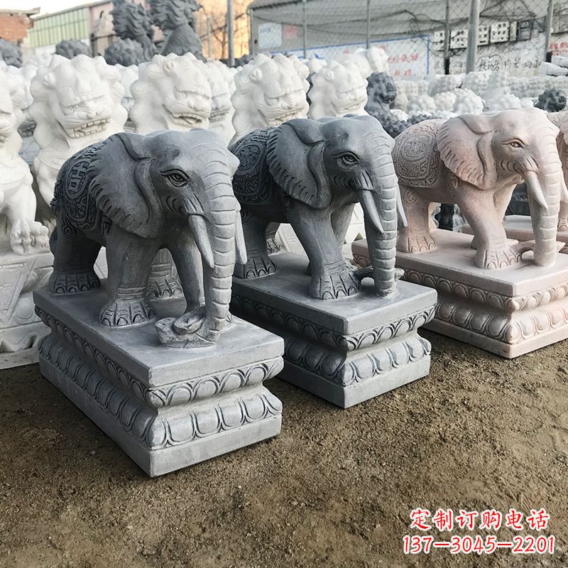 安阳中领雕塑:精美大象雕塑