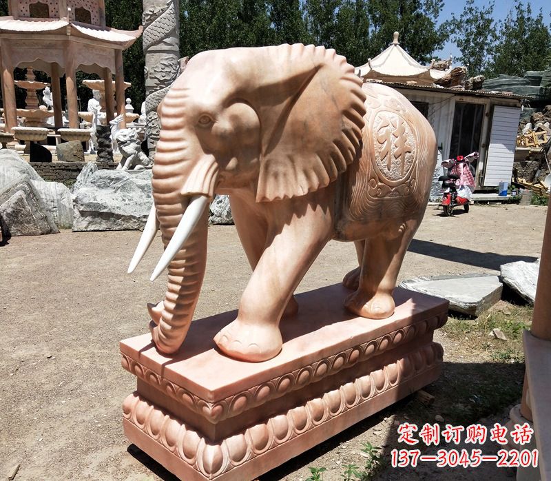 安阳精美大象櫈,领雕工艺独特