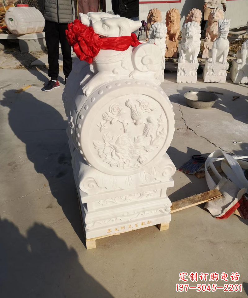 安阳中领雕塑出品:石雕招财大象雕塑
