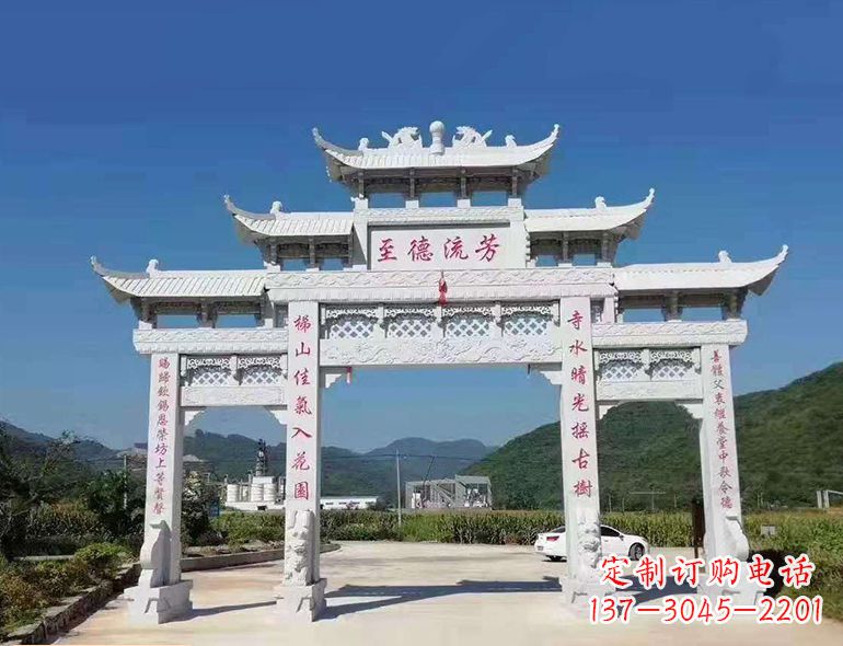 安阳匠心制作，精致牌坊雕塑
