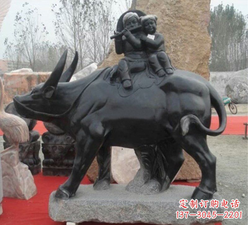 安阳传承经典,表达淳朴——牧童雕塑