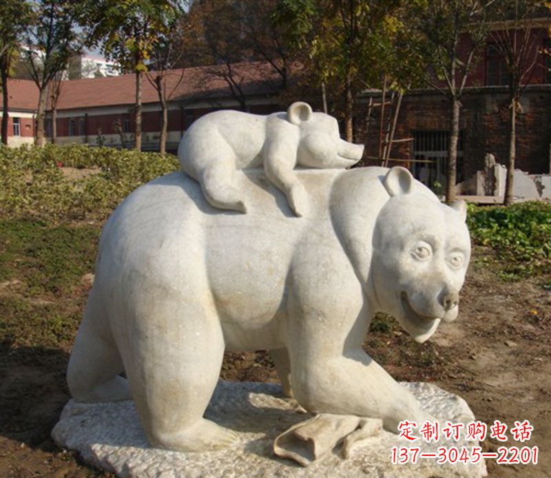 安阳狗熊雕塑景观,给你一个精美园林
