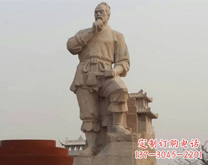 安阳重拾古代风采,中领雕塑打造高贵的鲁班雕塑