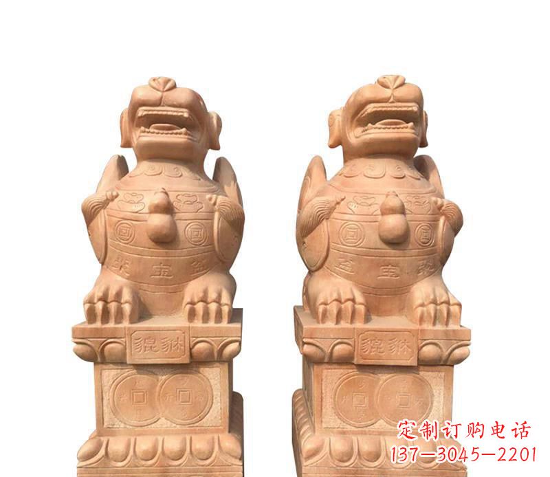 安阳精美貔貅雕塑,让太古神兽在家中常伴