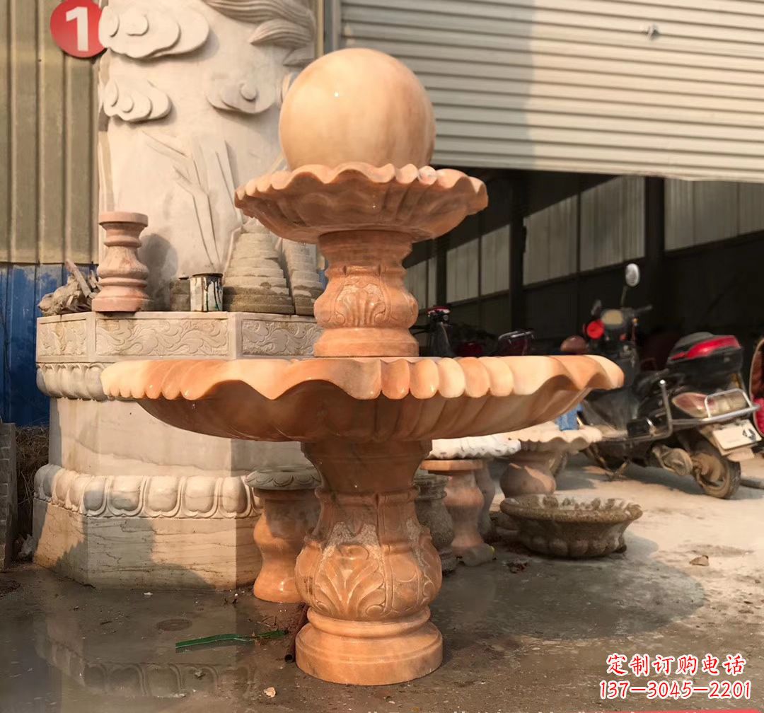 安阳象征祥和的石雕风水球雕塑