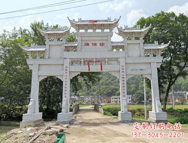 安阳古典大气的门楼石雕雕塑