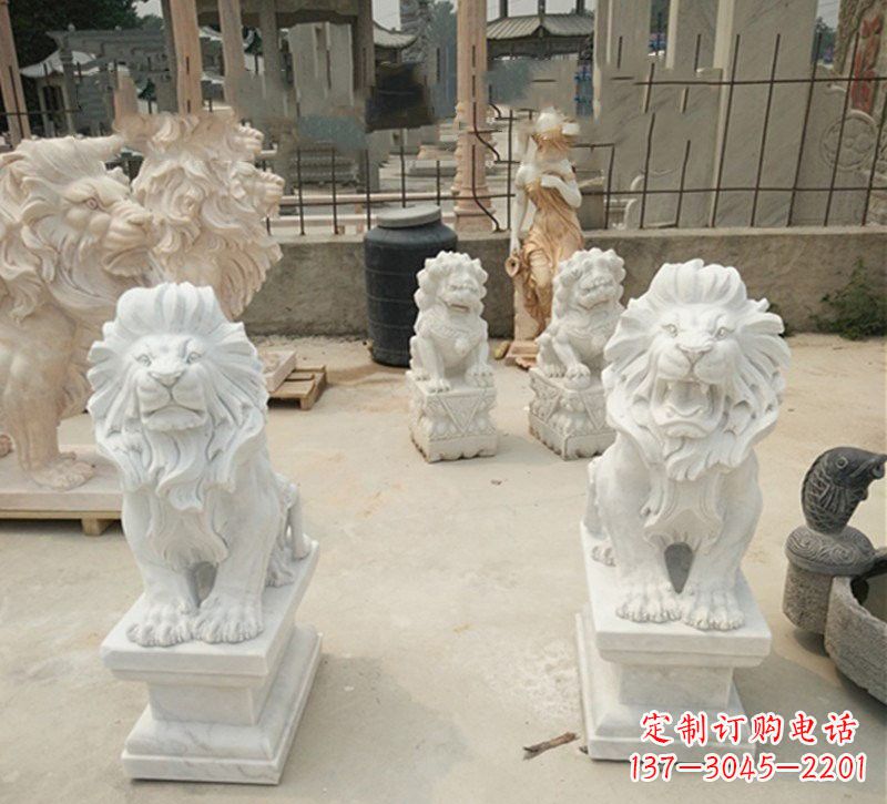 安阳传承欧式历史的狮子雕塑