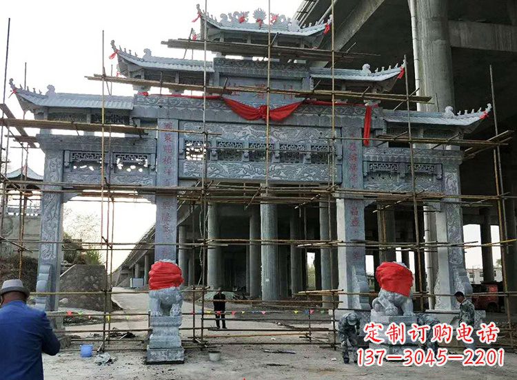 安阳石雕牌坊|精致细腻的石雕雕塑