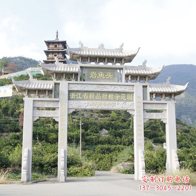 安阳精美的牌楼雕塑,象征着一种贵族文化
