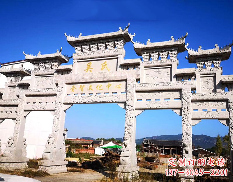 安阳拥有永恒之美的牌坊雕塑