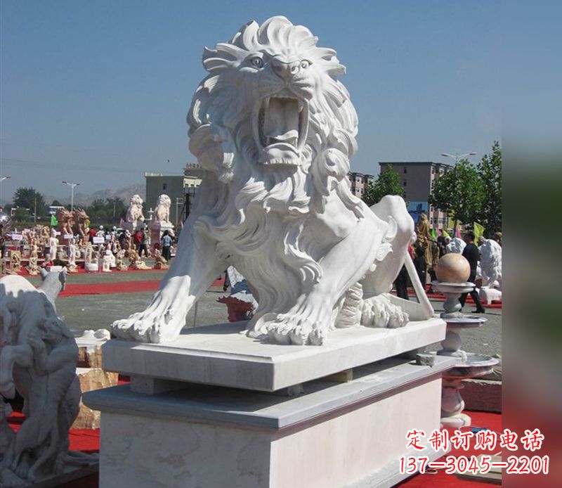 安阳狮子雕塑,带来王者气派