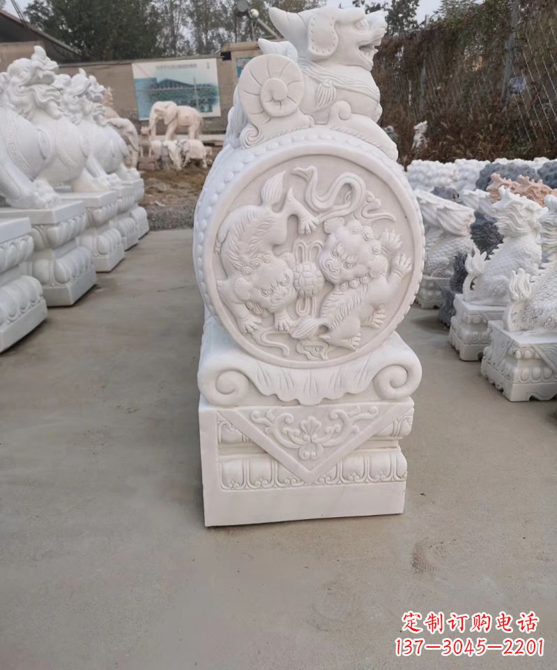 安阳高级雕塑定制-门墩雕塑