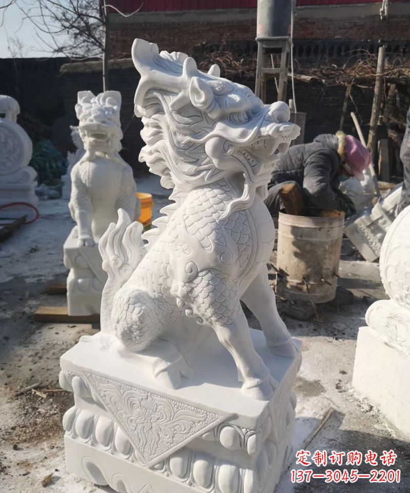 安阳正宗古典麒麟神兽招财动物雕塑