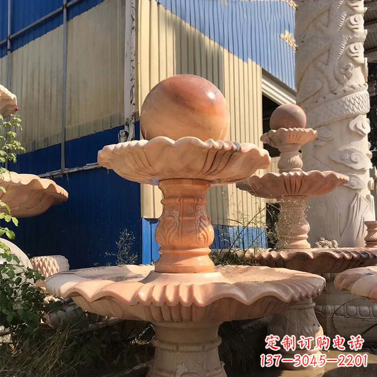 安阳石雕五福临门风水球