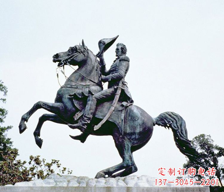 安阳石雕西方骑马人物雕塑