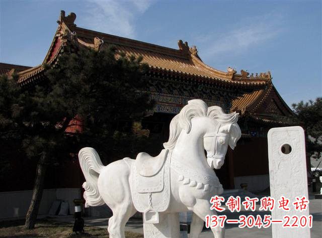 安阳石雕小马