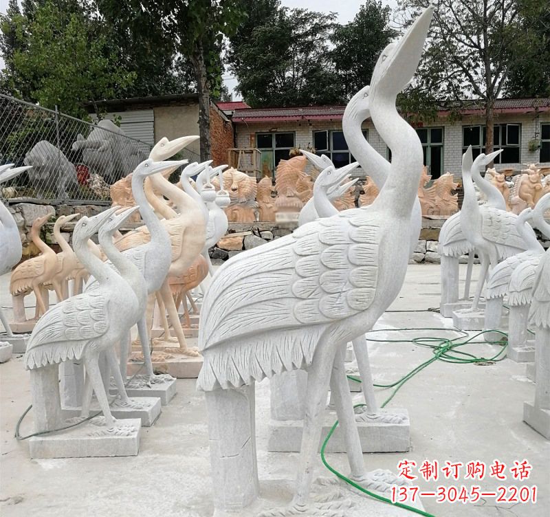 安阳石雕小仙鹤