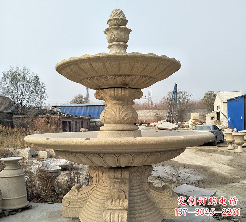 安阳石雕小鱼喷泉