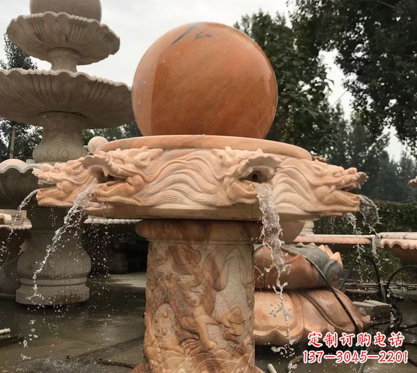 安阳石雕自然流水喷泉