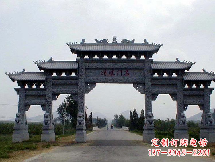 安阳石牌坊 斗楼