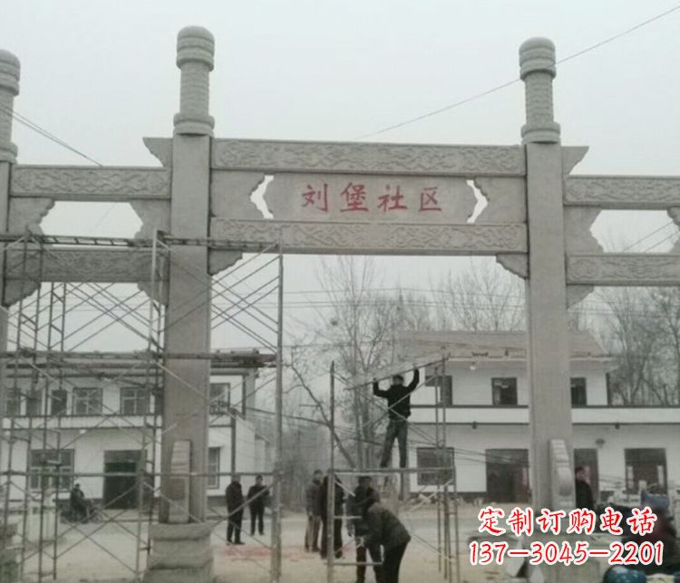 安阳石牌坊道路石雕