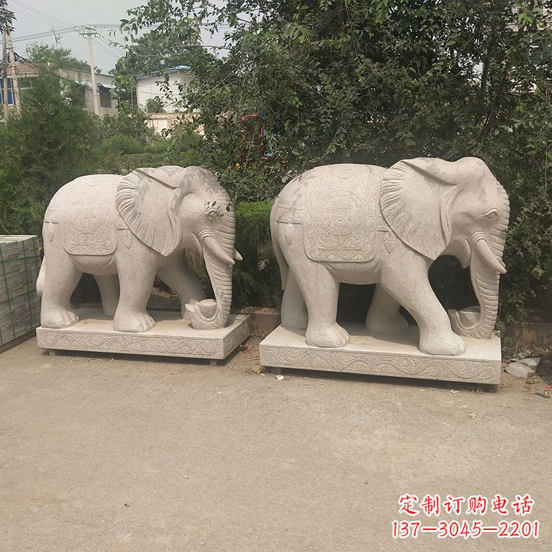 安阳石头大象雕塑